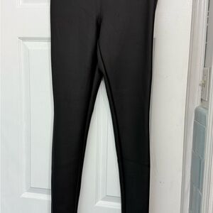Express Black Faux Leather leggings